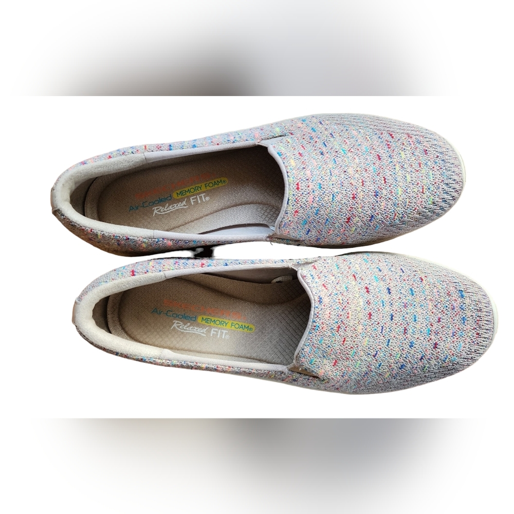 Skechers Women's 8 Reggae Fest Wicker Slip On Shoes - Picture 3 of 5